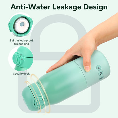 Baby Bottle Warmer, Dual Heating Modes for Breast Milk and Water, 12 OZ Portable Milk Warmer, Green